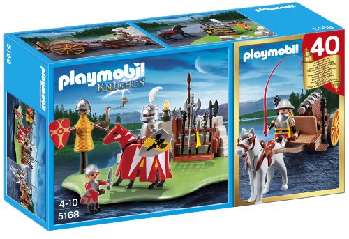 PLAYMOBIL Caballeros - Compact Set Aniversario: Torneo Medieval y carreta con cañón (5168)