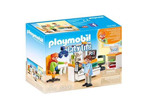 PLAYMOBIL- City Life Oftalmólogo, Multicolor, talla única (70197)