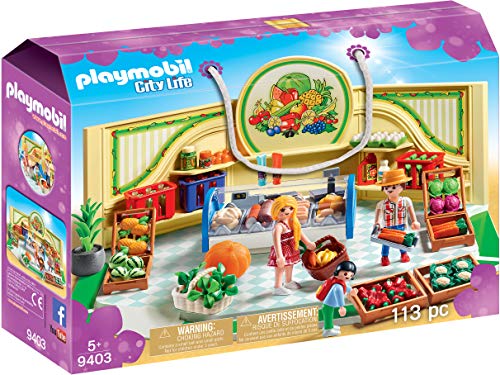PLAYMOBIL City Life Tienda de Frutas y Verduras, A partir de 5 años (9403) , color/modelo surtido