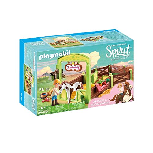 PLAYMOBIL DreamWorks Spirit Establo Abigaíl y Boomerang, a Partir de 4 Años (9480) PLAYMOBIL DreamWorks Spirit Establo Abigaíl y Boomerang, a Partir de 4 Años (9480)