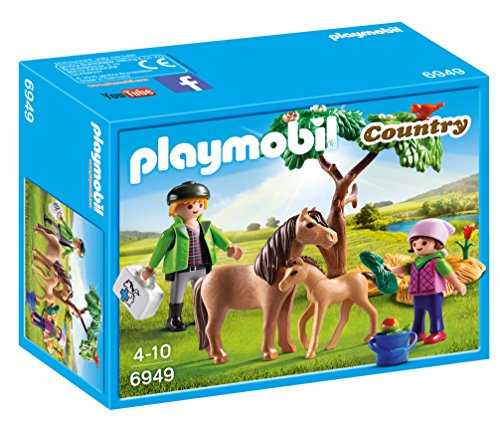 PLAYMOBIL Granja de Ponis - Veterinario con Ponis (6949), Multicolor