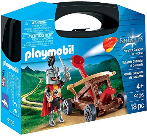 PLAYMOBIL- Maletín Catapulta de Caballero, única (9106)