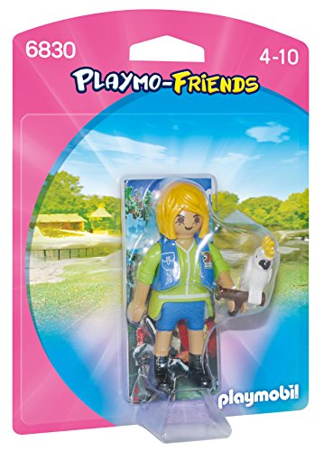 PLAYMOBIL - Playmo Friends Cuidador con Cacatúa Playsets de Figuras de Juguete, Color Multicolor (6830)