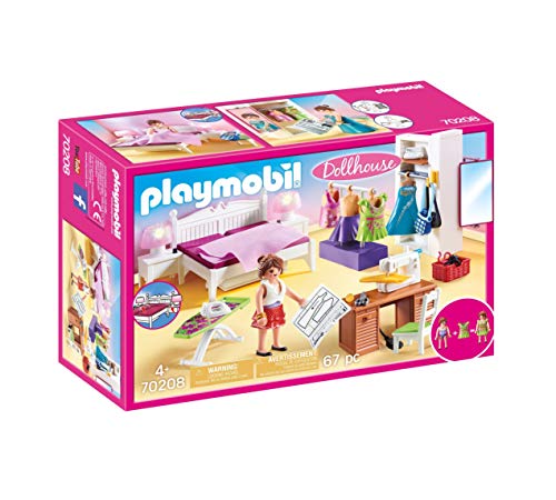 PLAYMOBIL PLAYMOBIL-70208 Dollhouse Dormitorio, Multicolor, Talla única (70208)