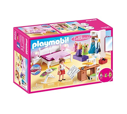 PLAYMOBIL PLAYMOBIL-70208 Dollhouse Dormitorio, Multicolor, Talla única (70208) PLAYMOBIL PLAYMOBIL-70208 Dollhouse Dormitorio, Multicolor, Talla única (70208)