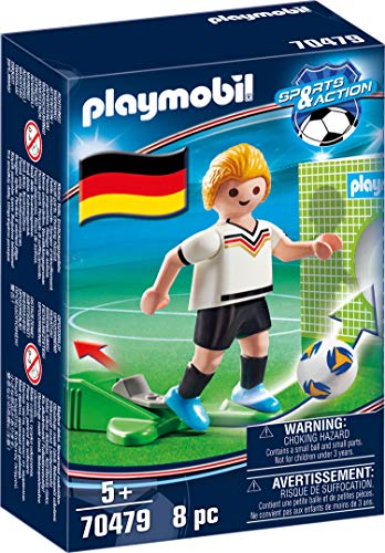 PLAYMOBIL- Sports & Action Jugador de Fútbol, Alemania, Multicolor (70479)