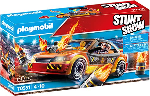 Playmobil - Stuntshow Juguete, Crashcar, Multicolor (70551)