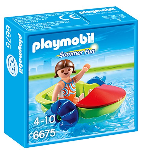 PLAYMOBIL- Summer Fun Bote para Niños Playsets de Figuras de Juguete, Multicolor (6675)