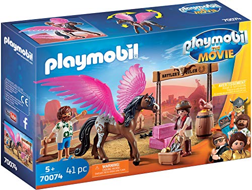 PLAYMOBIL: THE MOVIE Marla, Del y Caballo con Alas, a Partir de 5 Años (70074)