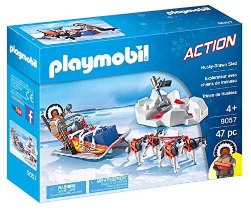 PLAYMOBIL- Trineo de Huskys, única (9057)