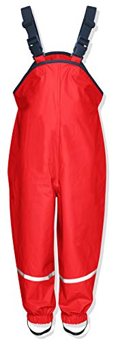 Playshoes Regenlatzhose Pantalón impermeable, Rojo, 5-6 Años/116 cm Unisex bebé