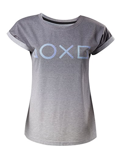 Playstation Controller Buttons Camiseta Mujer Gris L