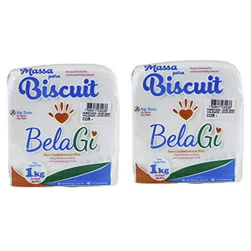 Porcelana fría para modelar - Pack de 2 kg de color BLANCO - Para manualidades - Sin horno - Pasta para modelar Porcelana fría para modelar - Pack de 2 kg de color BLANCO - Para manualidades - Sin horno - Pasta para modelar