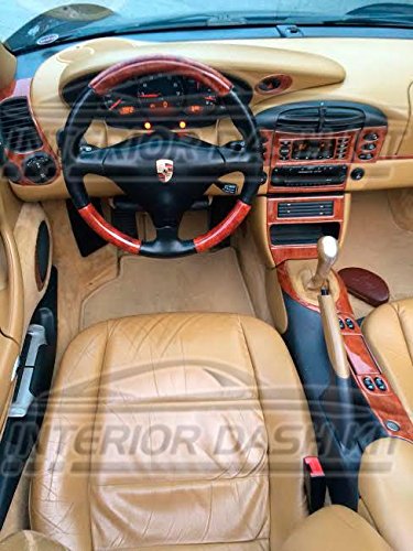 Porsche 911 996 Turbo Burl Madera Interior Dash Juego de Acabados Set 2002 2003 2004