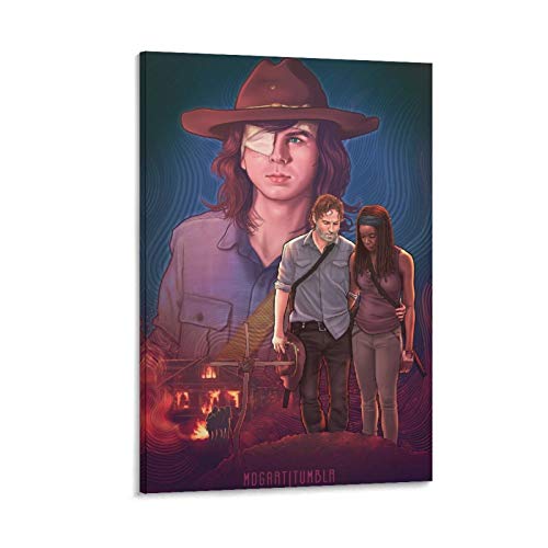 Póster artístico de la serie de televisión de terror The Walking Dead Rick Grimes 2, póster artístico de pared moderno para decoración de dormitorio familiar de 50 x 75 cm