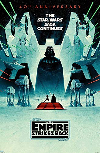 Póster de Star Wars The Empire Strikes Back-40 Aniversario, tamaño 12 x 18 pulgadas