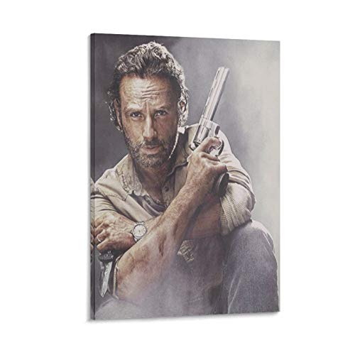 Póster decorativo de la serie de televisión de terror The Walking Dead Rick Grimes (50 x 75 cm)