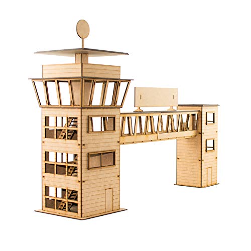 PROSCALE Torre de Control con Pasarela Vintage a Escala 1:32 Ideal para circuitos de Slot Car Racing, maqueta Compatible con Scalextric, Carrera y Ninco PROSCALE Torre de Control con Pasarela Vintage a Escala 1:32 Ideal para circuitos de Slot Car Racing, maqueta Compatible con Scalextric, Carrera y Ninco