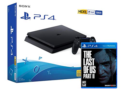 PS4 Slim 500Gb Negra Playstation 4 Consola + The Last Of Us 2