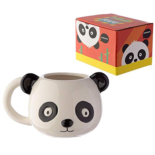 Puckator Taza de Cabeza con Forma de Animal de cerámica Linda - Panda