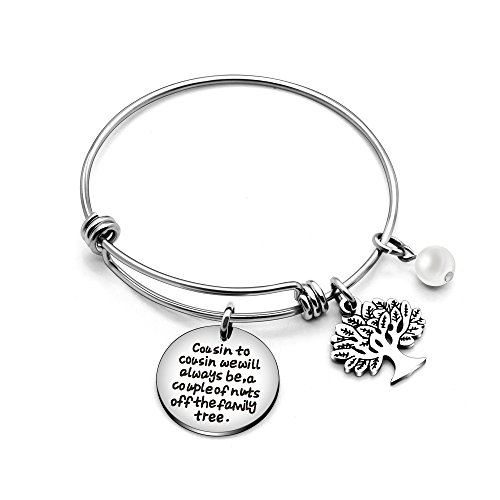 Pulsera para primo, joyería para familia, cumpleaños, aniversario, graduación, regalo – Cousin We Will Always Be Pulsera para primo, joyería para familia, cumpleaños, aniversario, graduación, regalo – Cousin We Will Always Be
