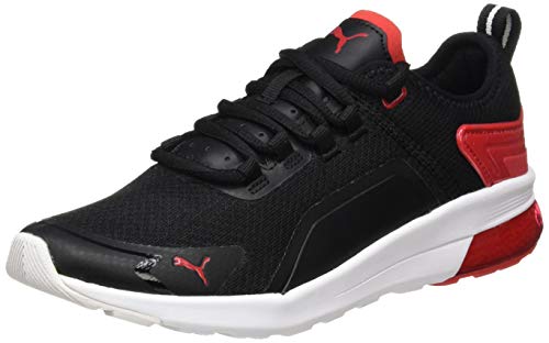 PUMA Electron Street Era, Zapatillas Unisex Adulto, Negro Black/High Risk Red White, 37 EU