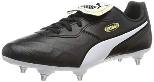 PUMA King Top SG, Zapatillas de fútbol Unisex Adulto, Negro Black White, 39 EU