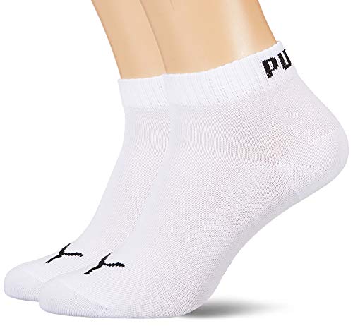 Puma Quarter - Calcetines de deporte para hombre, color Blanco, talla 43-46