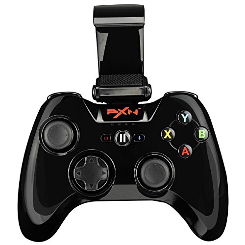 PXN 6603 Apple MFi Certified Gamepad Joystick Controlador Mando Juego Bluetooth Inalámbrico para iOS 7.0+ (Negro) Soporta la Reproducción Remota de PS4