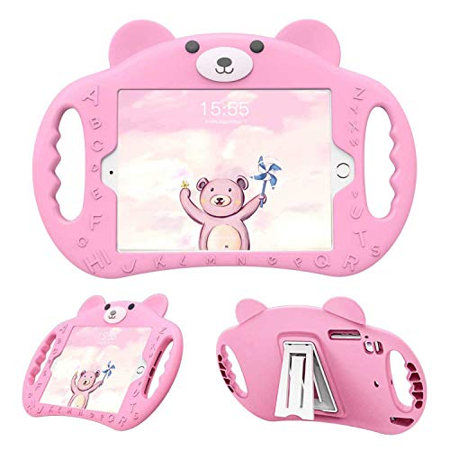 PZOZ - Funda para iPad de 7,9 Pulgadas, iPad Mini 1/2/3/4 generación para niños, de Silicona, antigolpes, con Soporte, Accesorio para Tablet de Apple, Adecuada para niños y niñas Polvo PZOZ - Funda para iPad de 7,9 Pulgadas, iPad Mini 1/2/3/4 generación para niños, de Silicona, antigolpes, con Soporte, Accesorio para Tablet de Apple, Adecuada para niños y niñas Polvo
