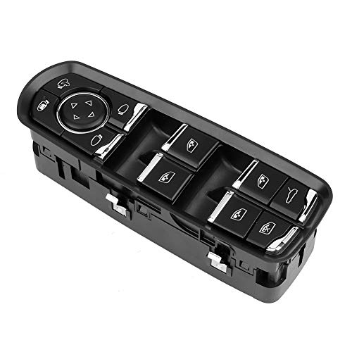 Qiilu Interruptor de La Ventana 7PP959858MDML Botonera Elevalunas para Cayenne y Panamera 2011-2016 Qiilu Interruptor de La Ventana 7PP959858MDML Botonera Elevalunas para Cayenne y Panamera 2011-2016
