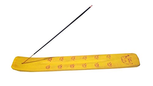 Quemador de incienso de 10 "- Soporte de incienso tradicional - Diseño de elefante de color amarillo, Día de Pascua / Día de la madre / Regalo del Viernes Santo Quemador de incienso de 10 "- Soporte de incienso tradicional - Diseño de elefante de color amarillo, Día de Pascua / Día de la madre / Regalo del Viernes Santo