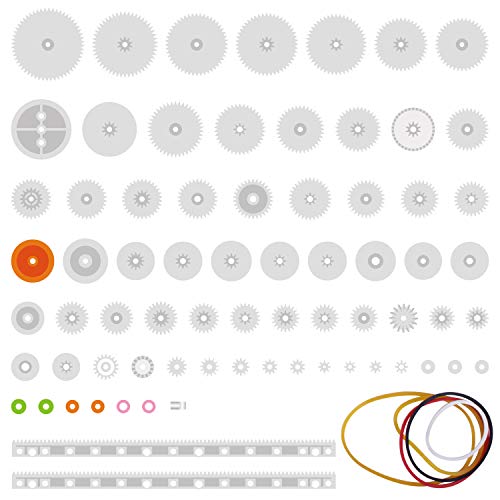 Quimat 75 Tipos de Engranaje Plástico para Bricolaje de Modelos/Robot / Caja de Cambios QY12