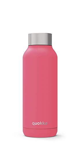 Quokka Solid - Brink Pink 510 ML | Botellas De Agua Acero Inoxidable Sin BPA |Botella Térmica De Doble Pared - Mantiene el frío y el Calor para Niños y Adultos