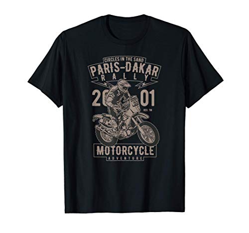 Rally de Aventura en Motocicleta Off-Road Paris-Dakar Camiseta