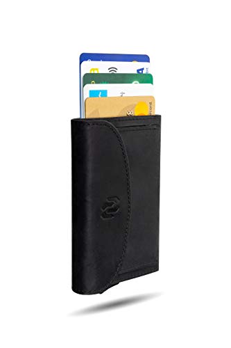 Rango Project Pocket Cartera Tarjetero Hombre Piel con Monedero. Cartera Pequeña Minimalista Mujer Cuero y Aluminio. Tarjetero Metálico Automático Bloqueo RFID (Negro) Rango Project Pocket Cartera Tarjetero Hombre Piel con Monedero. Cartera Pequeña Minimalista Mujer Cuero y Aluminio. Tarjetero Metálico Automático Bloqueo RFID (Negro)