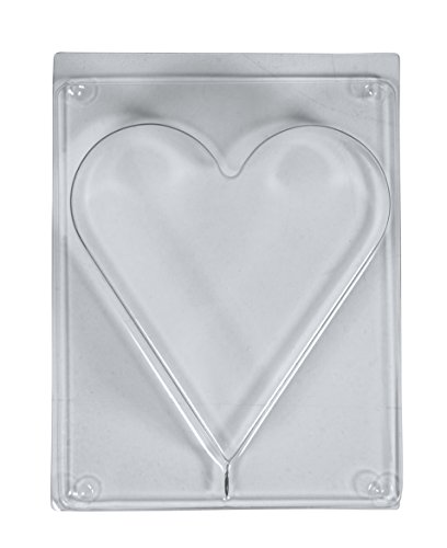 Rayher Fundición para: Corazón, 11 x 12 cm, Profundidad 3 cm, plástico, Transparente, 20 x 13 x 3.4 cm, 4 Unidades de Medida