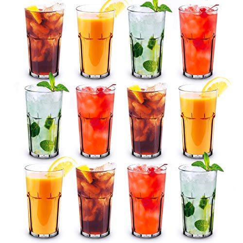 RB Vasos Retro Plástico Premium Irrompible Reutilizable 30cl, Set de 12 RB Vasos Retro Plástico Premium Irrompible Reutilizable 30cl, Set de 12