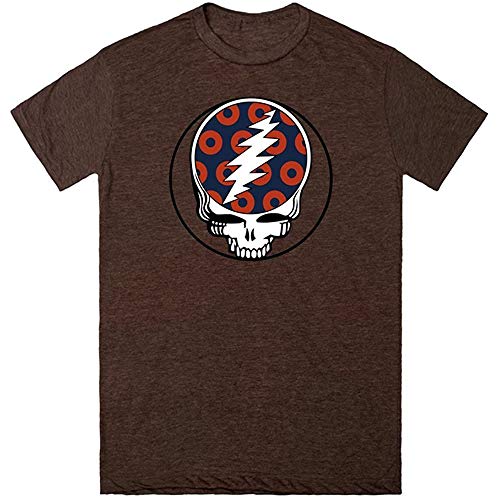 realm Steal Your Fishman | Heathered Brown T-Shirt | Cool Grateful Dead Shirt -Grey -M