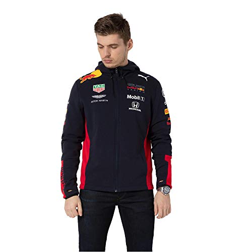Red Bull Racing Official Teamline Zip Sudadera con Capucha, Hombres Medium - Original Merchandise