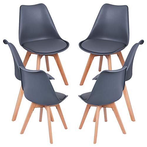 Regalos Miguel - Packs Sillas Comedor - Pack 6 Sillas Synk Basic - Gris Oscuro - Envío Desde España Regalos Miguel - Packs Sillas Comedor - Pack 6 Sillas Synk Basic - Gris Oscuro - Envío Desde España