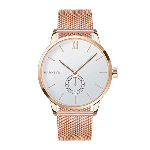 Reloj de Pulsera HARVEYS - Montecarlo Gin Xtra - Reloj Unisex - Esfera y Correa de Acero Inoxidable, 5ATM