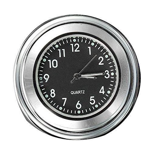 Reloj - SODIAL(R)7/8" 1" Reloj impermeable de marcacion de manillar de montaje de motocicleta y de bicicleta universal