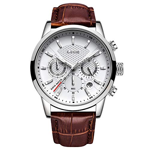 Relojes Hombre LIGE Reloj Hombre Elegante Cuarzo Prueba Agua Relojes Moda Cuero Clásico Cinturones Relojes Deportivo Hombres… Relojes Hombre LIGE Reloj Hombre Elegante Cuarzo Prueba Agua Relojes Moda Cuero Clásico Cinturones Relojes Deportivo Hombres…