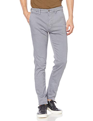 REPLAY Men's Slim Fit Zeumar Chino Trousers Grey in Size 38W 34L