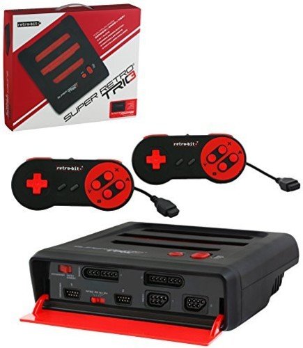 Retro-Bit RB-SR3-2043 Negro, Rojo juego para PC - videoconsolas (NES / SNES / Genesis, NTSC, Negro, Rojo, AV, S-Video)