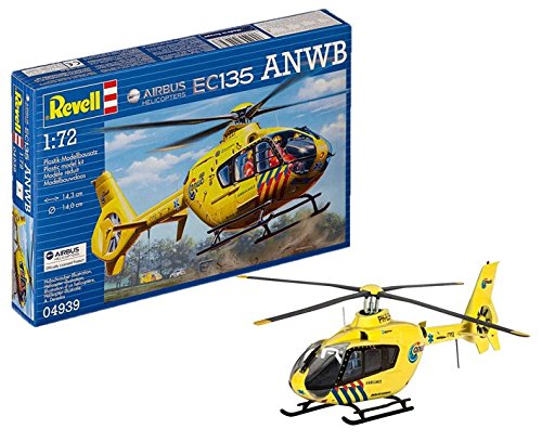 Revell Airbus Helicopters EC135 ANWB, Kit de Modelo, Escala 1:72 (4939) (04939), 14.3 cm