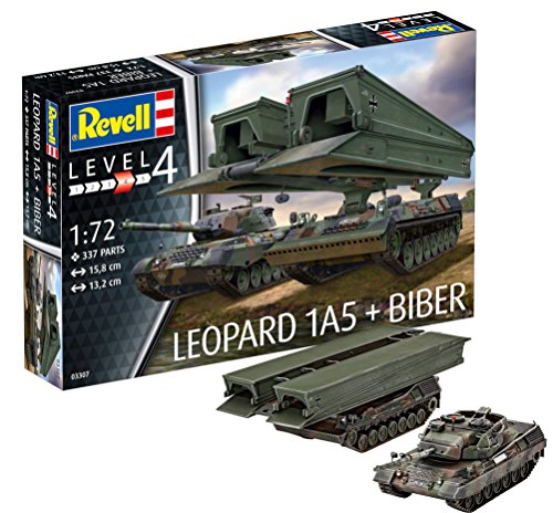 Revell-Leopard 1A5 Bridgelayer Biber Maqueta de Tanque de Guerra, 12+ Años, Multicolor (03307)