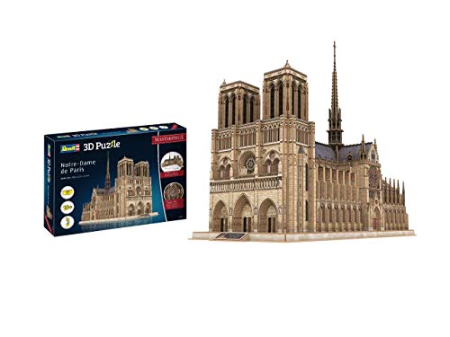 Revell- Notre Dame de Paris, Masterpiece, 293 Parts 3D Puzzle, Multicolor (0193) Revell- Notre Dame de Paris, Masterpiece, 293 Parts 3D Puzzle, Multicolor (0193)