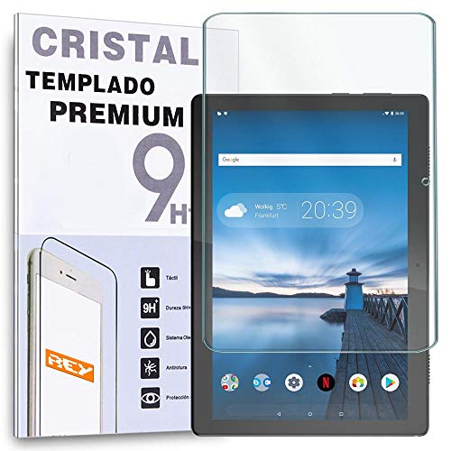 REY Protector de Pantalla para Lenovo Tab M10 10.1" 2018 TB-X505F TB-X505L, Cristal Vidrio Templado Premium, Táblet REY Protector de Pantalla para Lenovo Tab M10 10.1" 2018 TB-X505F TB-X505L, Cristal Vidrio Templado Premium, Táblet